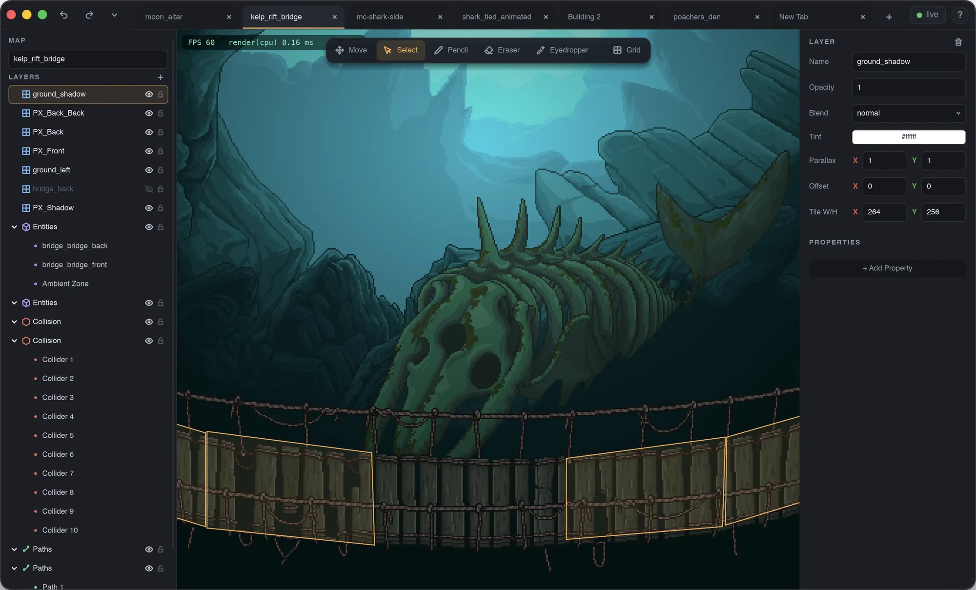 The Long Lost map editor